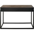 47" Brown and Black Frame Console Table