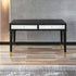 47" Black and Black and Gold Console Table With Storage