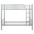 Silver Twin Over Twin  Separable Bunk Bed