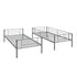 Silver Twin Over Twin  Separable Bunk Bed