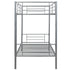 Silver Twin Over Twin  Separable Bunk Bed