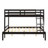 Brown Twin Size Full Size Bunk Bed