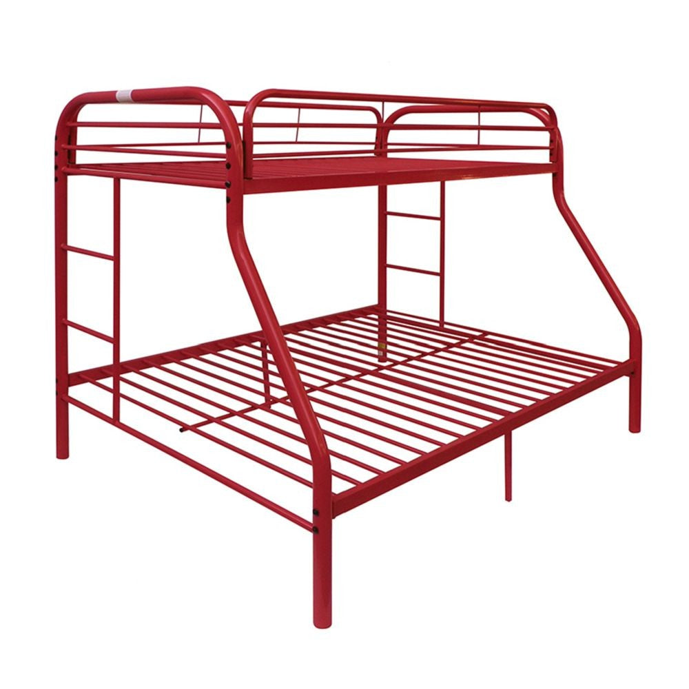 Red Twin Over Full Size Bunk Bed