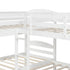 White Twin Contemporary Manufactured Wood and Solid Wood Bunk Bed