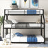 Black Twin XL over Full XL over Queen Size Bunk Bed