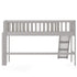 Gray Twin Traditional Manufactured Wood and Solid Wood Bunk Bed