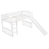 White Twin Traditional Manufactured Wood and Solid Wood Bunk Bed