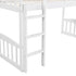 White Twin Traditional Manufactured Wood and Solid Wood Bunk Bed