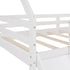 White Twin Size Slide House Loft Bed