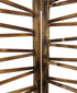 Rustic Geo Design Wood Three Panel Room Divider Screen