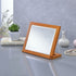 Brown Rectangle Makeup Shaving Tabletop Mirror