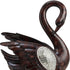 17" Marbleized Cherry Brown Dove Figurine Sculpture