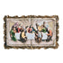 29" Rustic Gold Polyresin Last Supper Decorative Plaque Sculpture