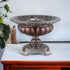 9" Silver and Bronze Polyresin Decorative Centerpiece Pedestal Bowl