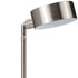15" Silver Metal Bedside Table Lamp With Silver Shade