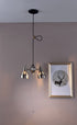 Two Light Industrial Silver Hanging Light