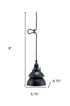 Industrial Two Tier Black Metal Hanging Light