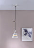 Industrial Two Tier White Metal Hanging Light