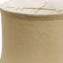 17" Rosewood Drum Trimmed Linen Lampshade