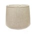 18" Cream Paperback Linen Lampshade with Side Pleats