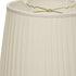 20" White Paperback Linen Lampshade with Side Pleats