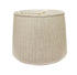 20" Cream Paperback Linen Lampshade with Side Pleats