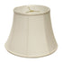 14" White Altered Bell Monay Shantung Lampshade