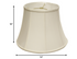 14" White Altered Bell Monay Shantung Lampshade