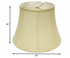 14" Antique White Altered Bell Monay Shantung Lampshade