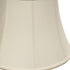 16" White Altered Bell Monay Shantung Lampshade