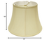 18" Antique White Altered Bell Monay Shantung Lampshade