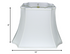 11" Snow Inverted Rectangle Shantung Lampshade