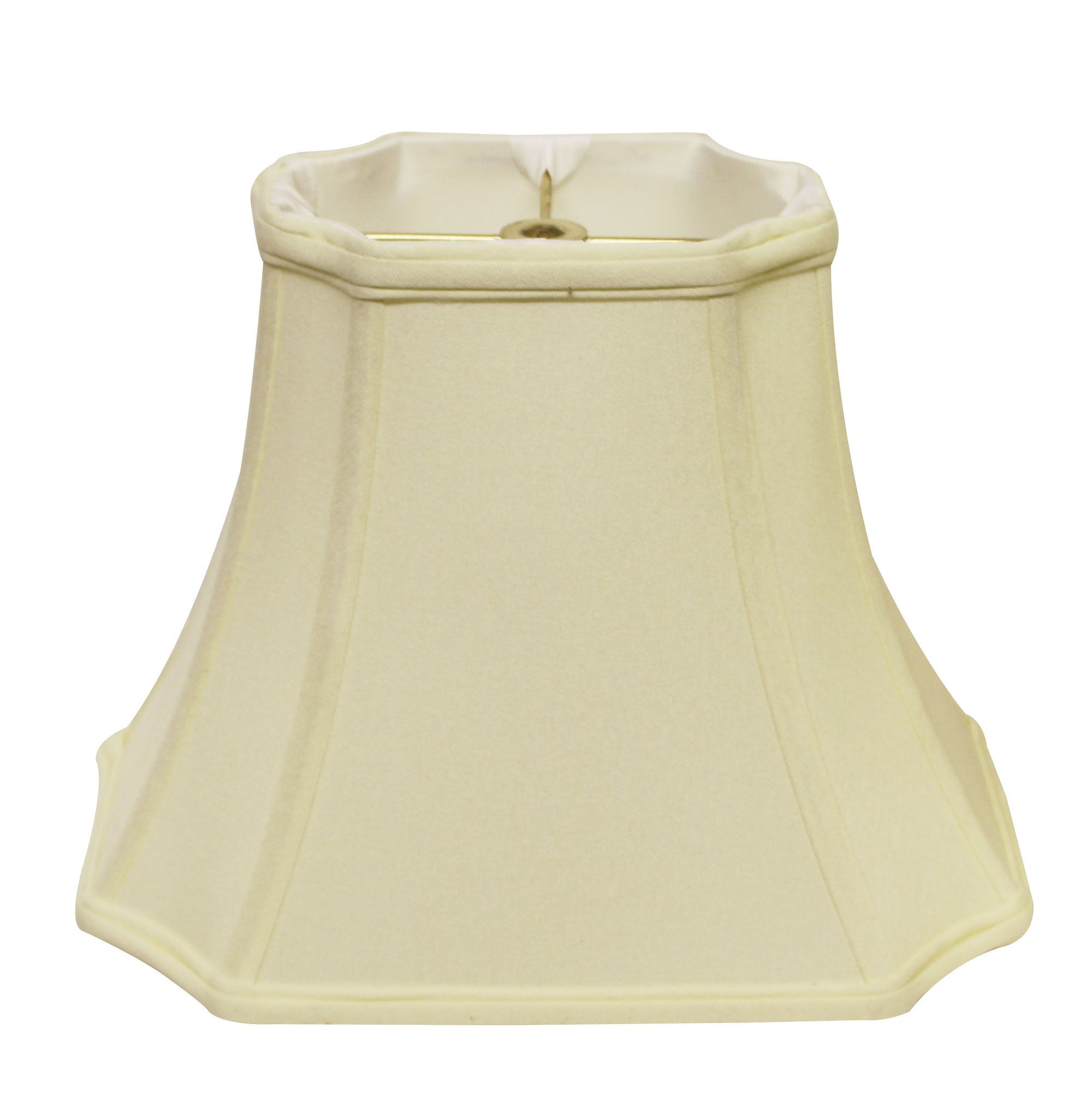 13" Ivory Inverted Rectangle Shantung Lampshade