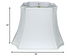 15" Snow Inverted Rectangle Shantung Lampshade