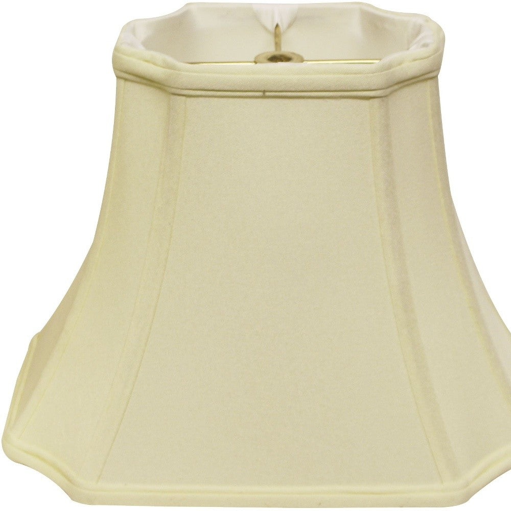 17" Ivory Inverted Rectangle Shantung Lampshade