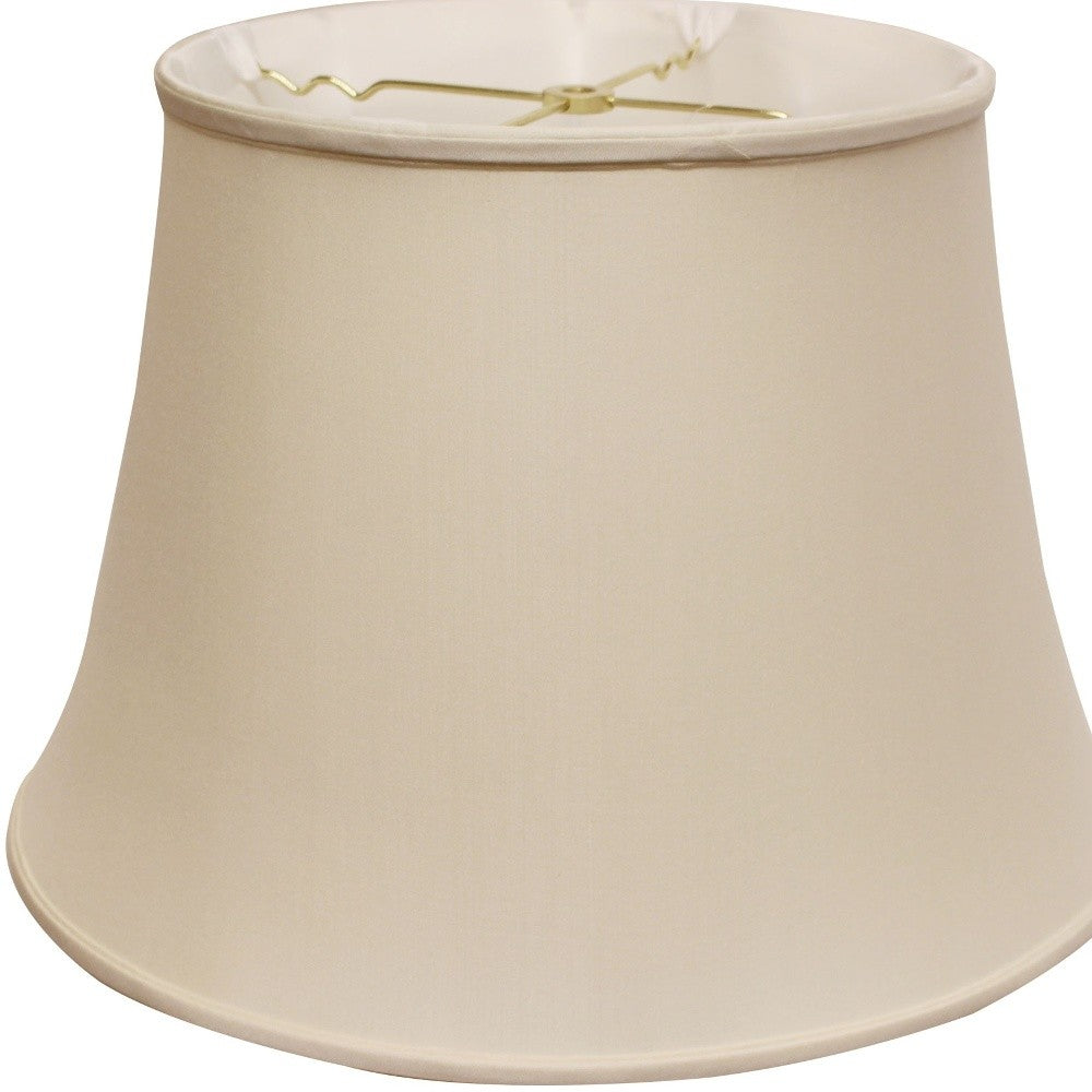 16" Biege Sloped Euro Bell Pongee Shantung Lampshade