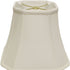 18" White Slanted Square Bell Monay Shantung Lampshade