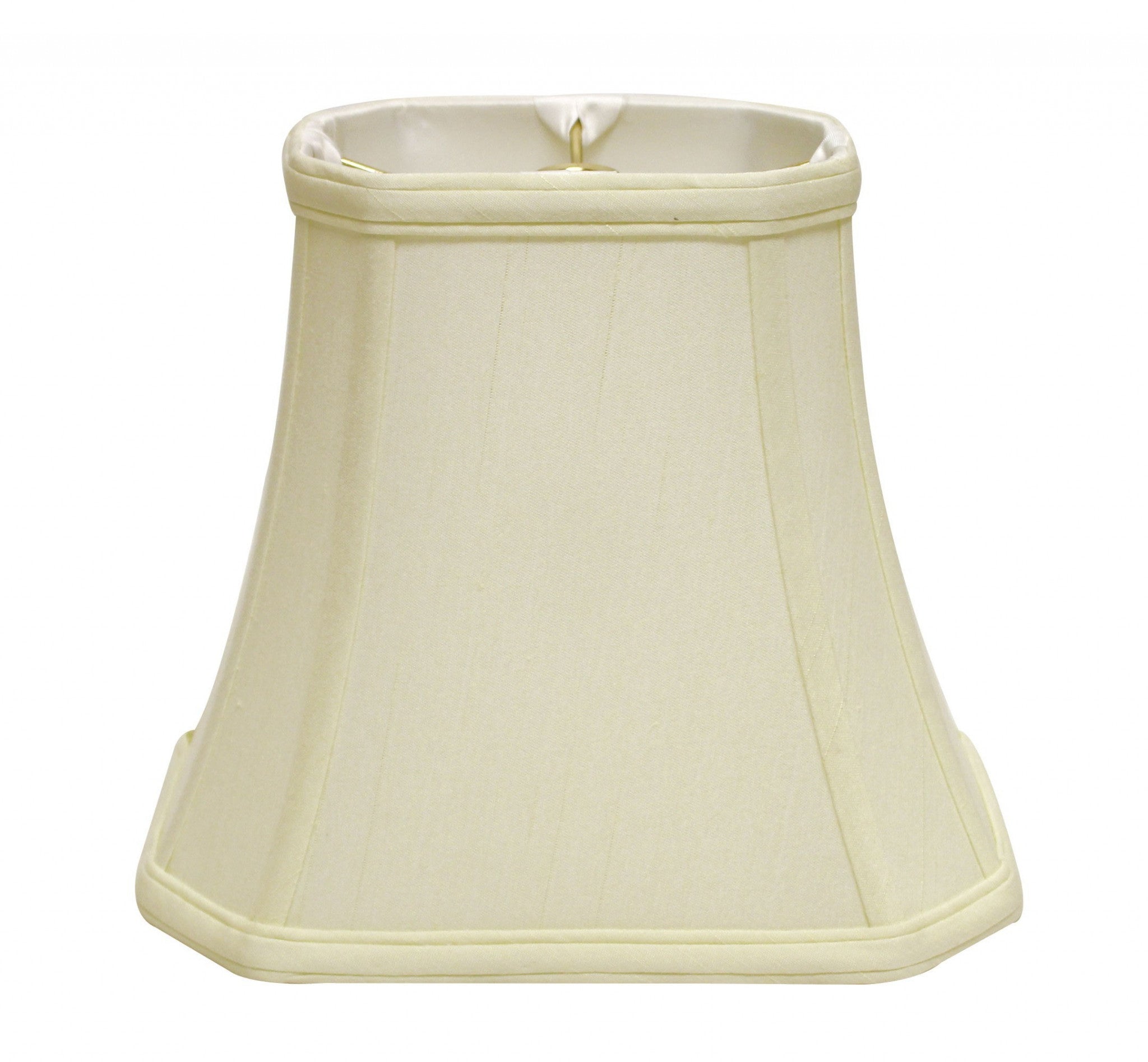 18" Ivory Slanted Rectangle Bell Monay Shantung Lampshade