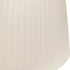 14" White Slanted Oval Paperback Linen Lampshade