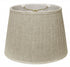 14" Cream Slanted Oval Paperback Linen Lampshade
