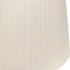 16" White Slanted Oval Paperback Linen Lampshade