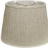 16" Cream Slanted Oval Paperback Linen Lampshade