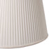 14" White Oval Side Pleat Paperback Shantung Lampshade