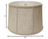 13" Cream Throwback Drum Linen Lampshade