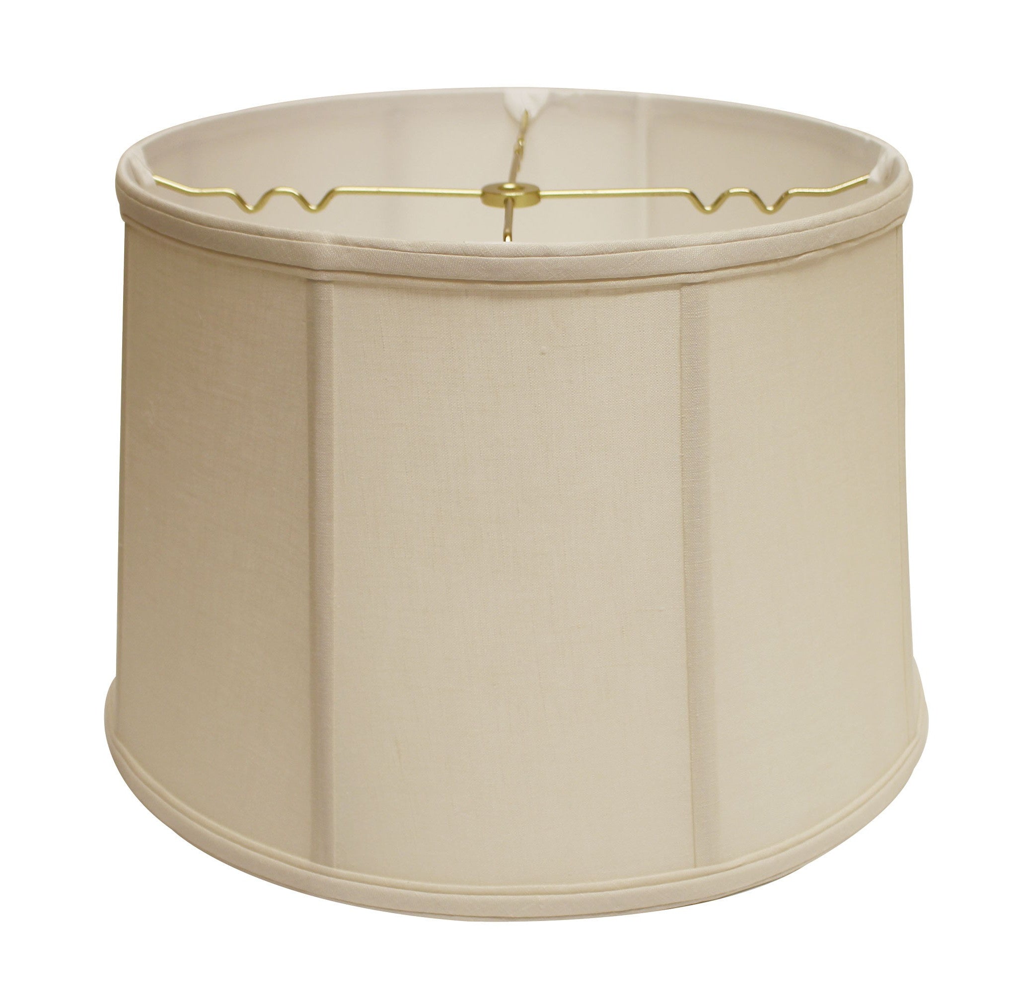 15" Off White Throwback Drum Linen Lampshade