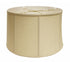 15" Pale Brown Throwback Drum Linen Lampshade