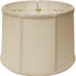 19" Off White Throwback Drum Linen Lampshade
