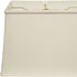 18" White Throwback Rectangle Linen Lampshade