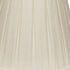 14" White Slanted Paperback Linen Lampshade with Box Pleat