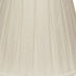 18" White Slanted Paperback Linen Lampshade with Box Pleat